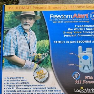 FreedomAlert 2-Way Voice Emergency Pendant - White